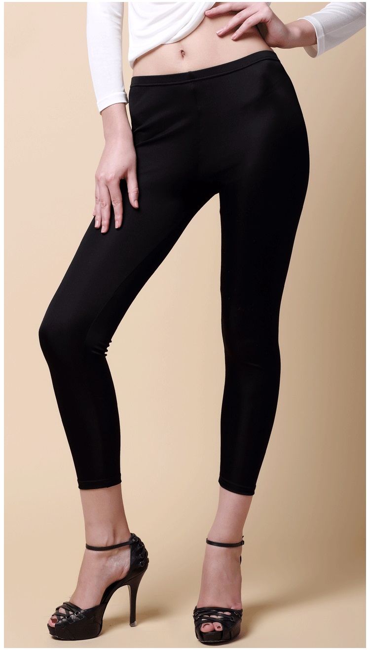 Korean Style] Black Gray Stretchy Tummy Control Ankle Length Leggings –  Ordicle